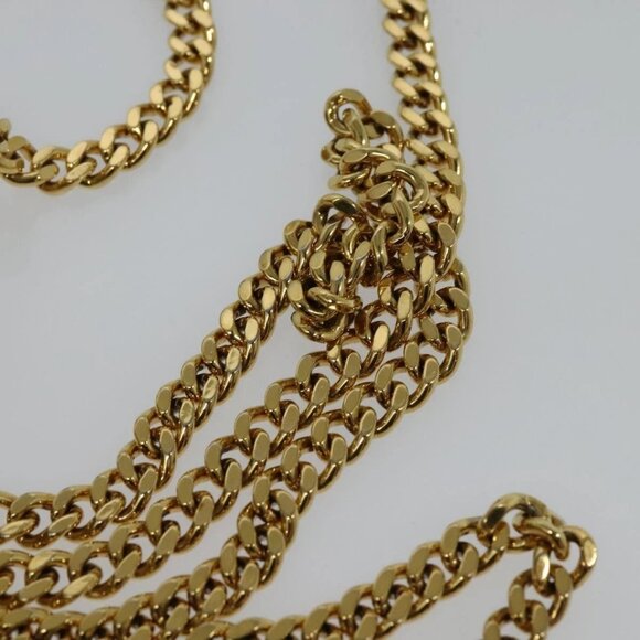 Chloe Chain Drew Shoulder Bag Leather Gray Gold Auth - Picture 9 of 16